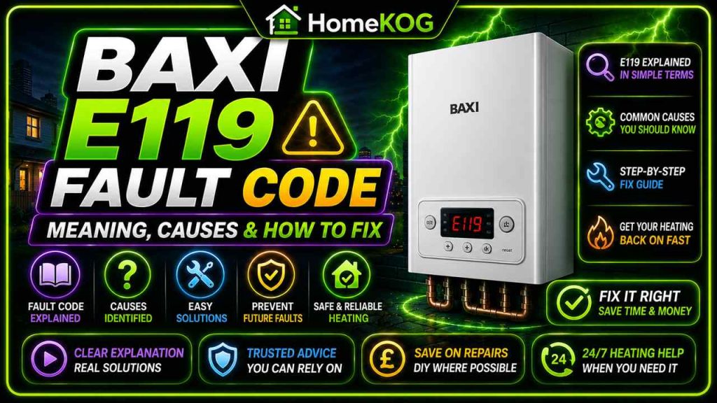 Baxi E119 Fault Code Meaning, Causes & How To Fix