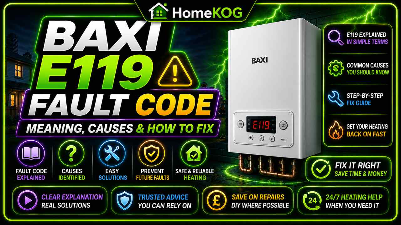 Baxi E119 Fault Code Meaning, Causes & How To Fix