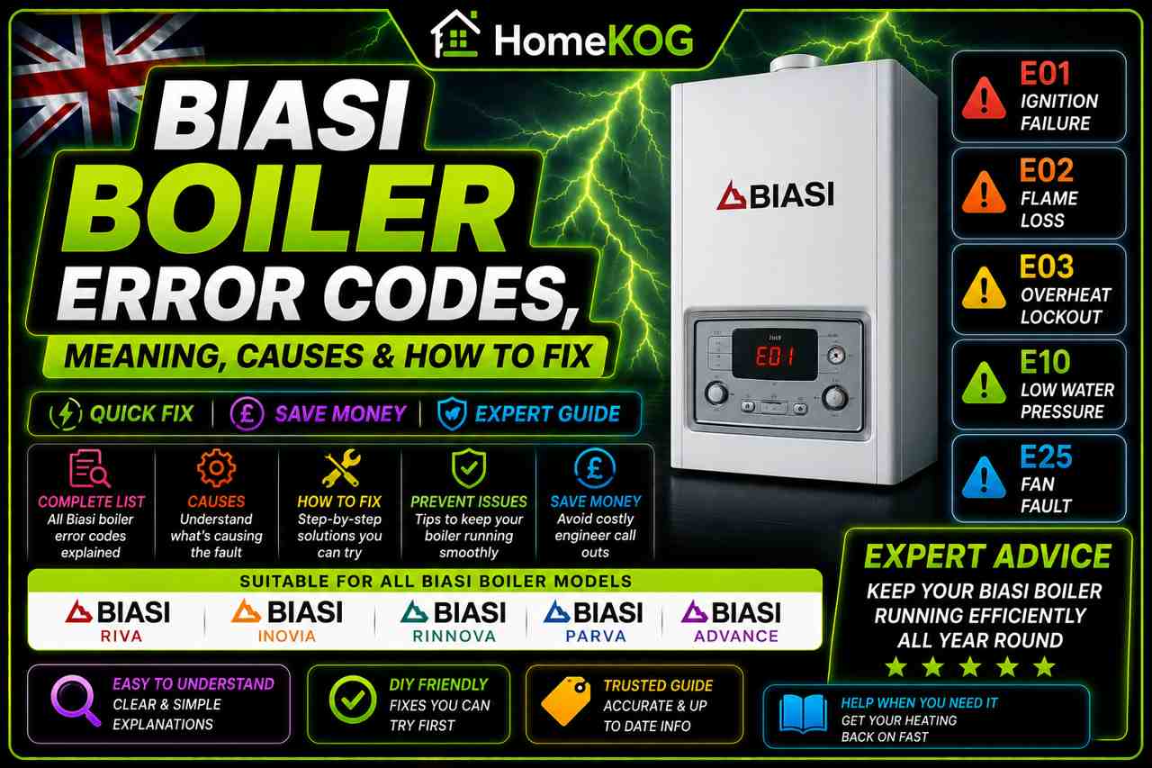 Biasi Boiler Error Codes, Meaning Causes & How To Fix