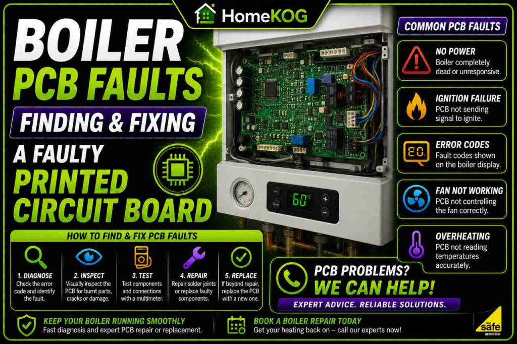 Boiler PCB Faults - Finding & Fixing a Faulty Printed Circuit Board