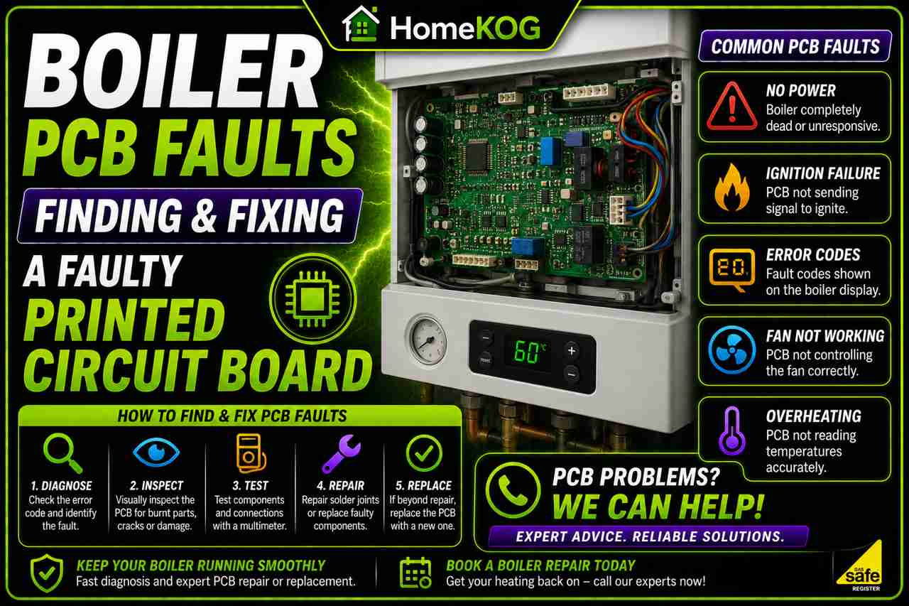 Boiler PCB Faults - Finding & Fixing a Faulty Printed Circuit Board
