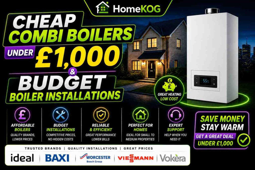 Cheap Combi Boilers Under £1,000 & Budget Boiler Installations