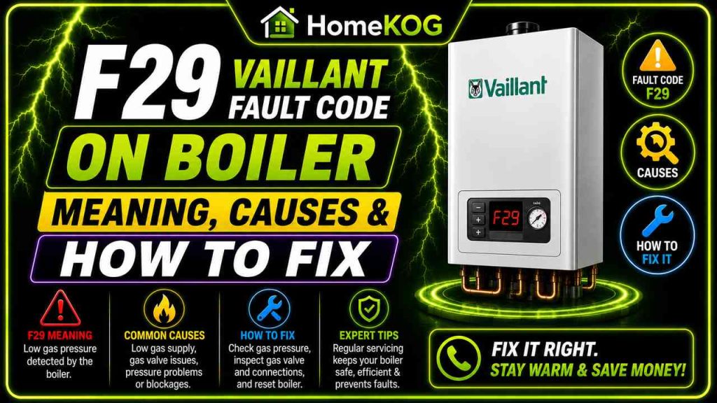 F29 Vaillant Fault Code on Boiler Meaning, Causes & How To Fix
