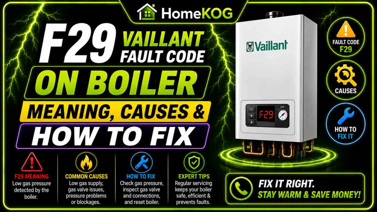 F29 Vaillant Fault Code on Boiler Meaning, Causes & How To Fix