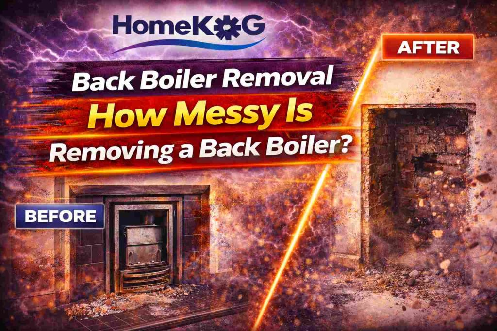 back boiler removal messy
