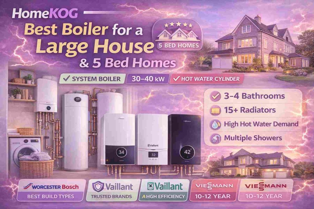 Best Boiler for a Large House and 5 Bedroom Homes 2026
