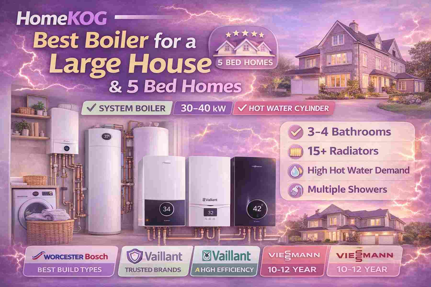 Best Boiler for a Large House and 5 Bedroom Homes 2026