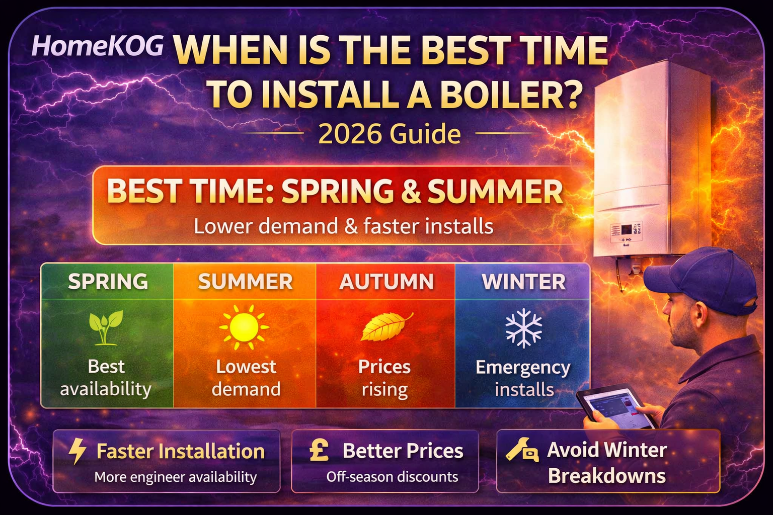 When Is the Best Time to Install a Boiler? 2026