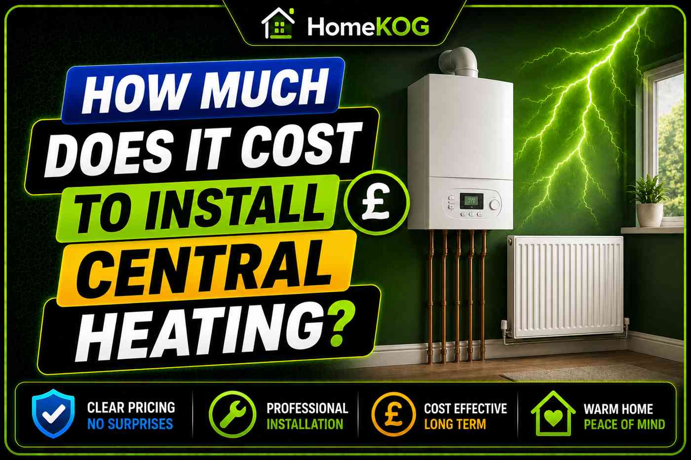 How much does it cost to install central heating?