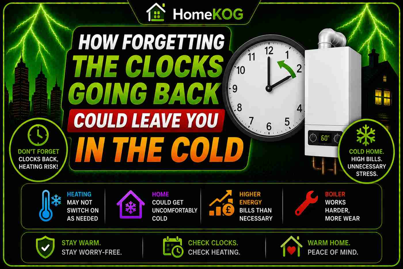 How Forgetting the Clocks Going Back Could Leave You In The Cold