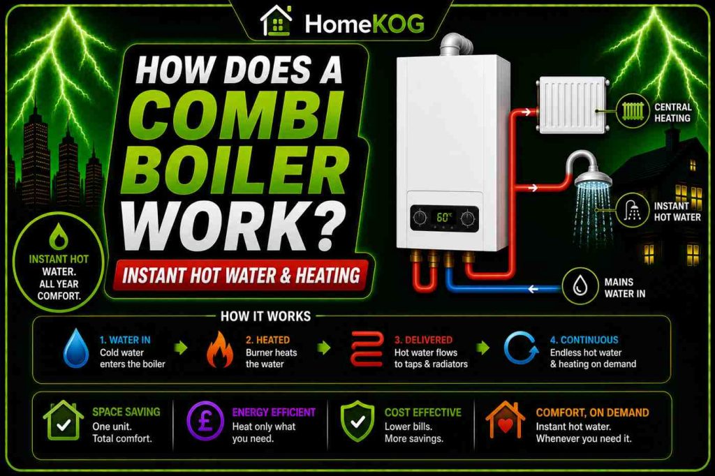How Does A Combi Boiler Work for Instant Hot Water & Heating?