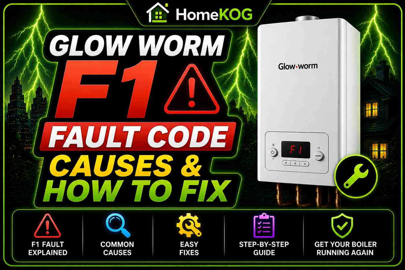 Glow Worm F1 Fault Code Causes & How to Fix