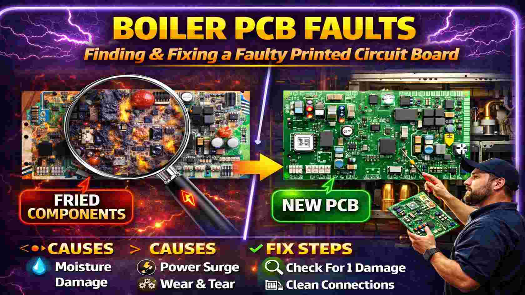 Boiler PCB Faults: Diagnosing and Fixing a Faulty Printed Circuit Board 2026