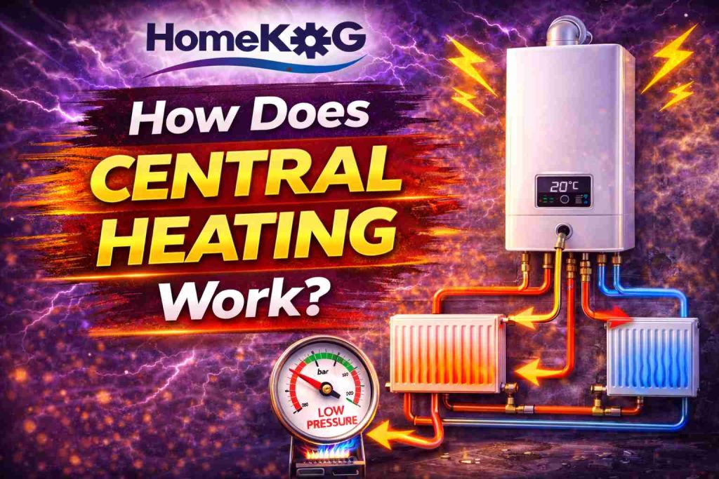 how central heating works diagram