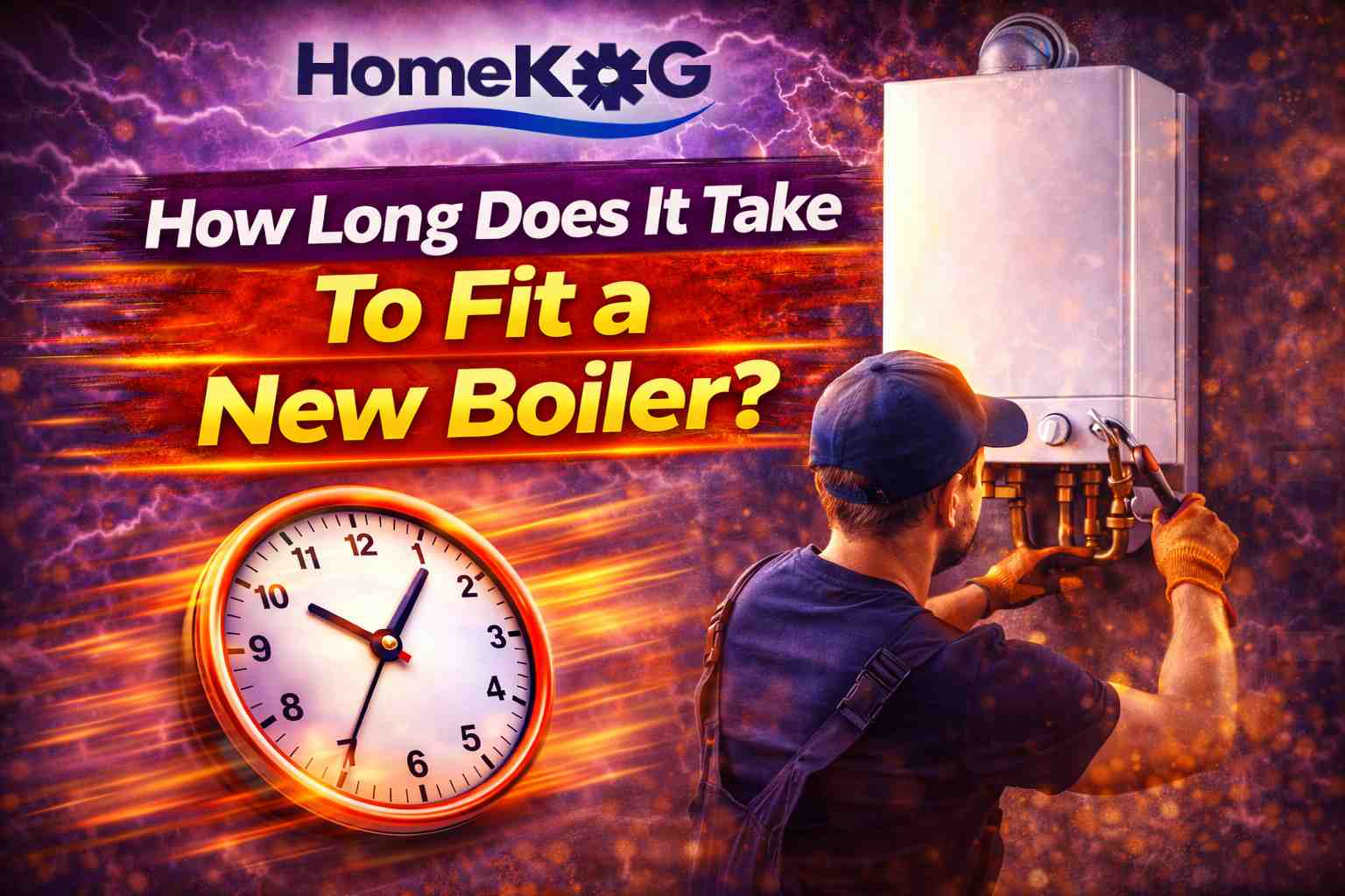 how long does it take to fit a new boiler