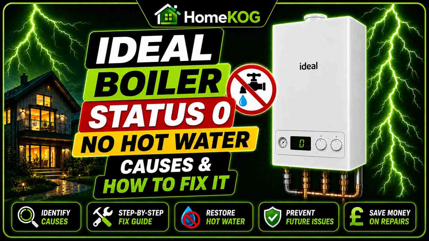 Ideal Boiler Status 0 No Hot Water Causes & How To Fix It
