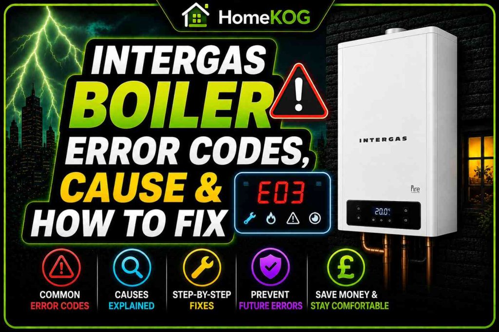 Intergas Boiler Error Codes, Cause & How To Fix