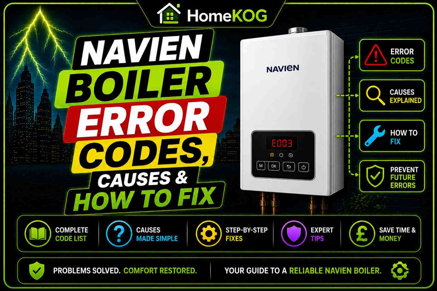 Navien Boiler Error Codes, Causes & How To Fix