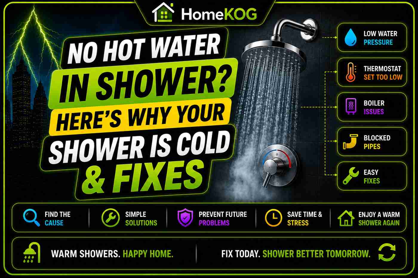 No Hot Water in Shower? Here’s Why Your Shower Is Cold & Fixes