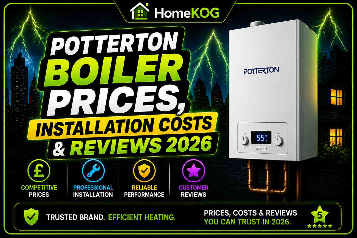 Potterton Boiler Prices, Installation Costs & Reviews 2026