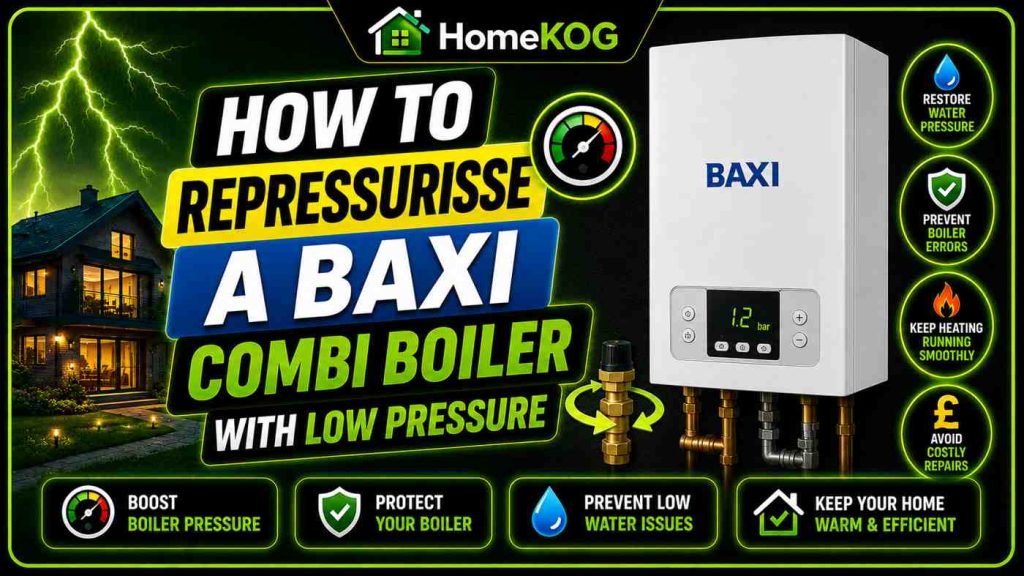 How to Repressurise a Baxi Combi Boiler With Low Pressure
