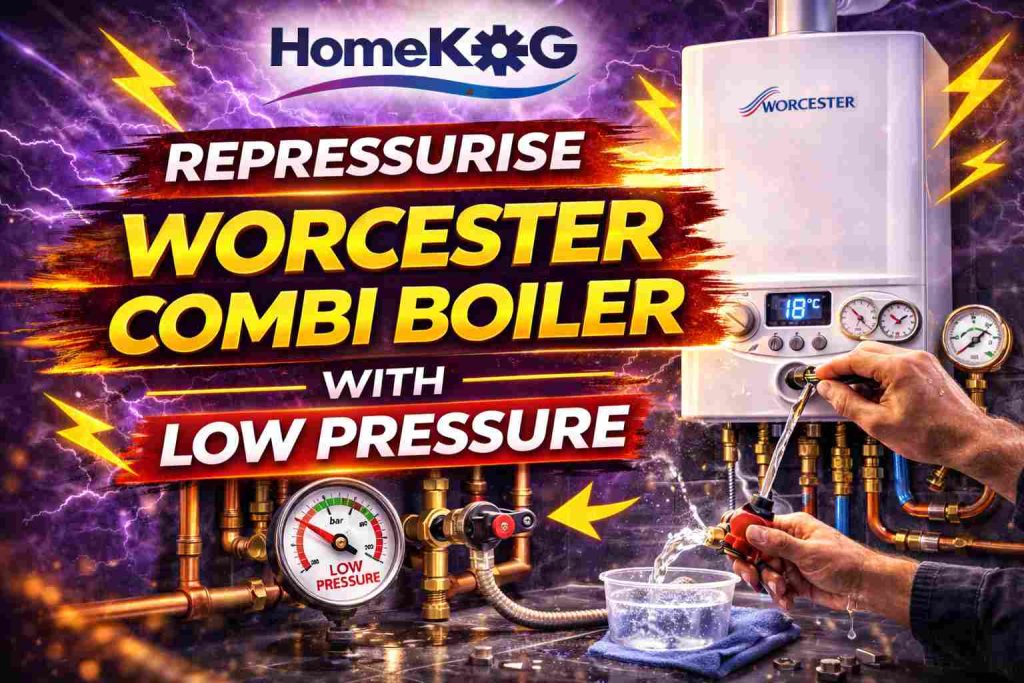 Repressurise a Worcester Bosch Combi Boiler
