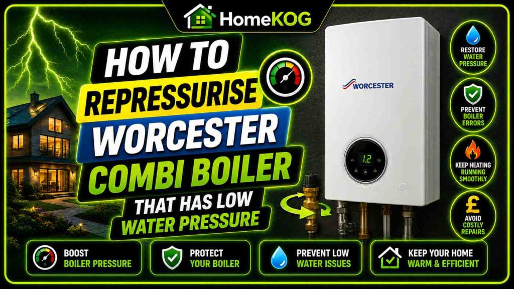 How to Repressurise Worcester Combi Boiler That Has Low Water Pressure