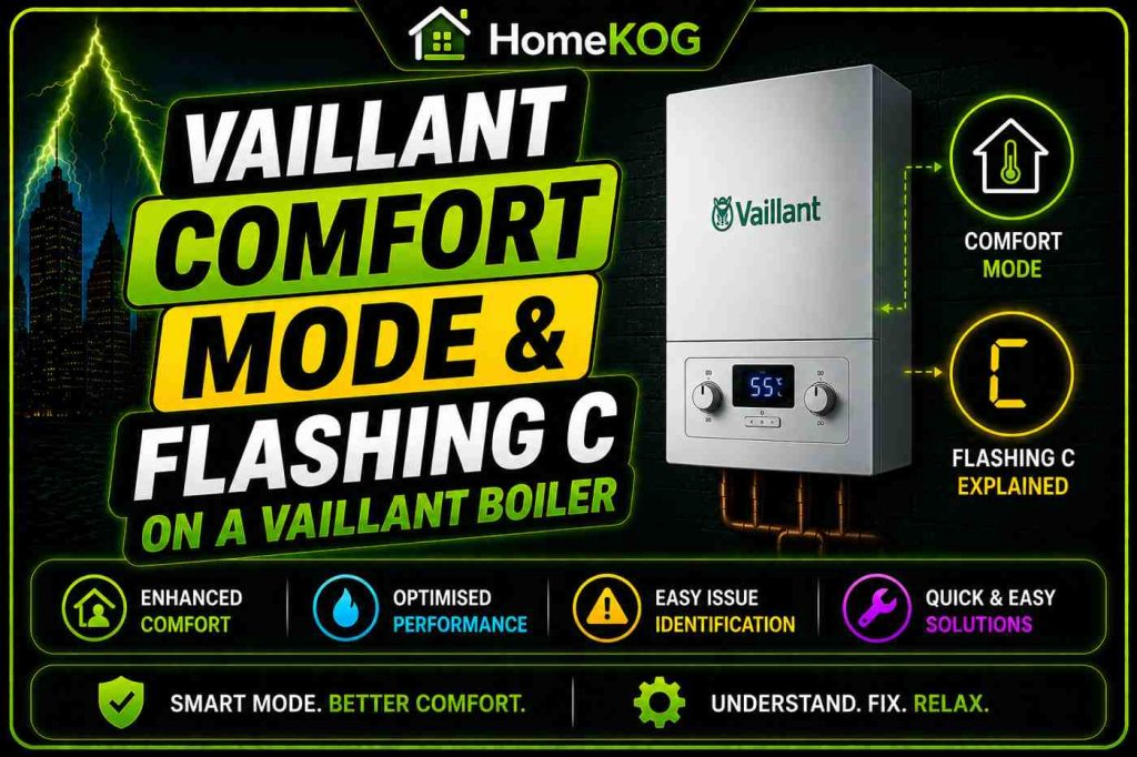 Vaillant Comfort Mode & Flashing C on a Vaillant Boiler
