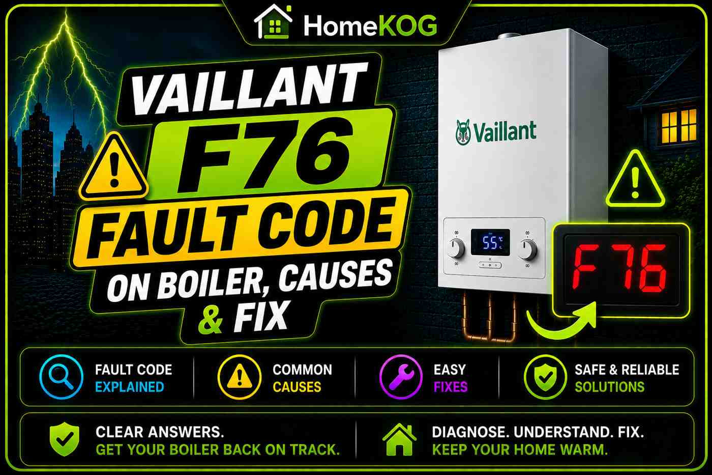 Vaillant F76 Fault Code on Boiler, Causes & Fix