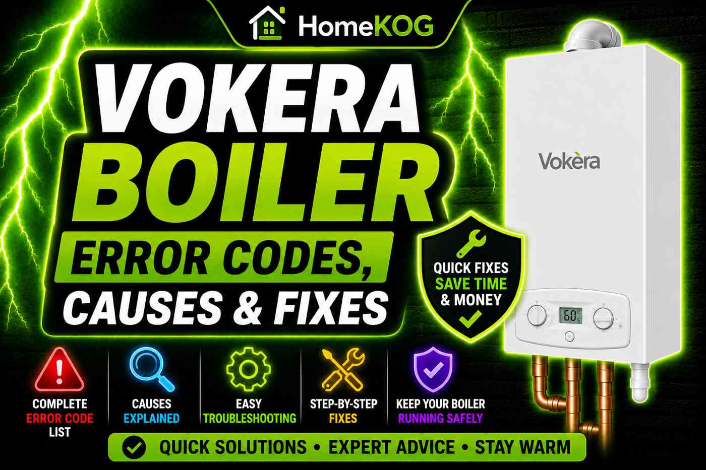 Vokera Boiler Error Codes, Causes & Fixes