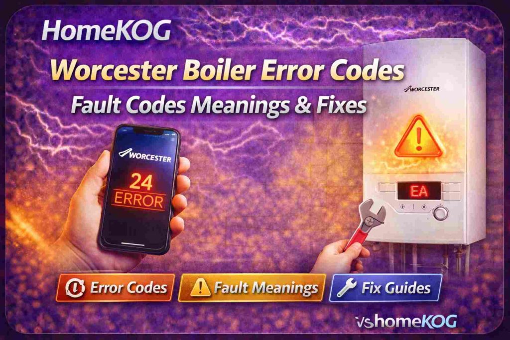 Worcester Bosch Boiler Error Codes 2026 | Causes, Fixes & Full Guide