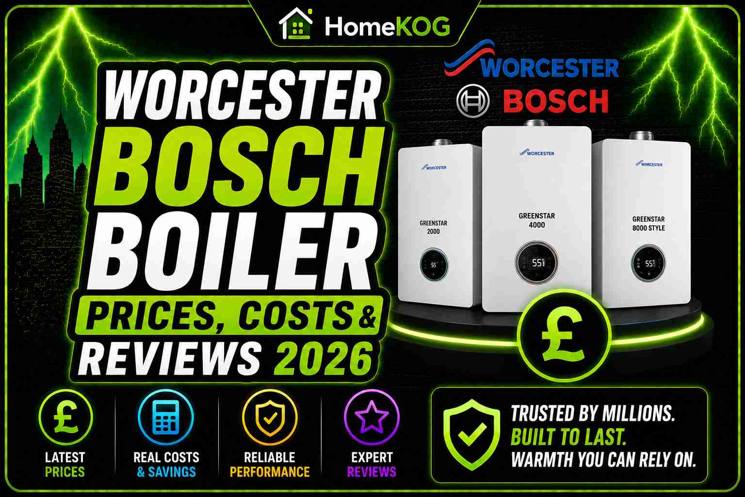Worcester Bosch Boiler Prices, Costs & Reviews 2026